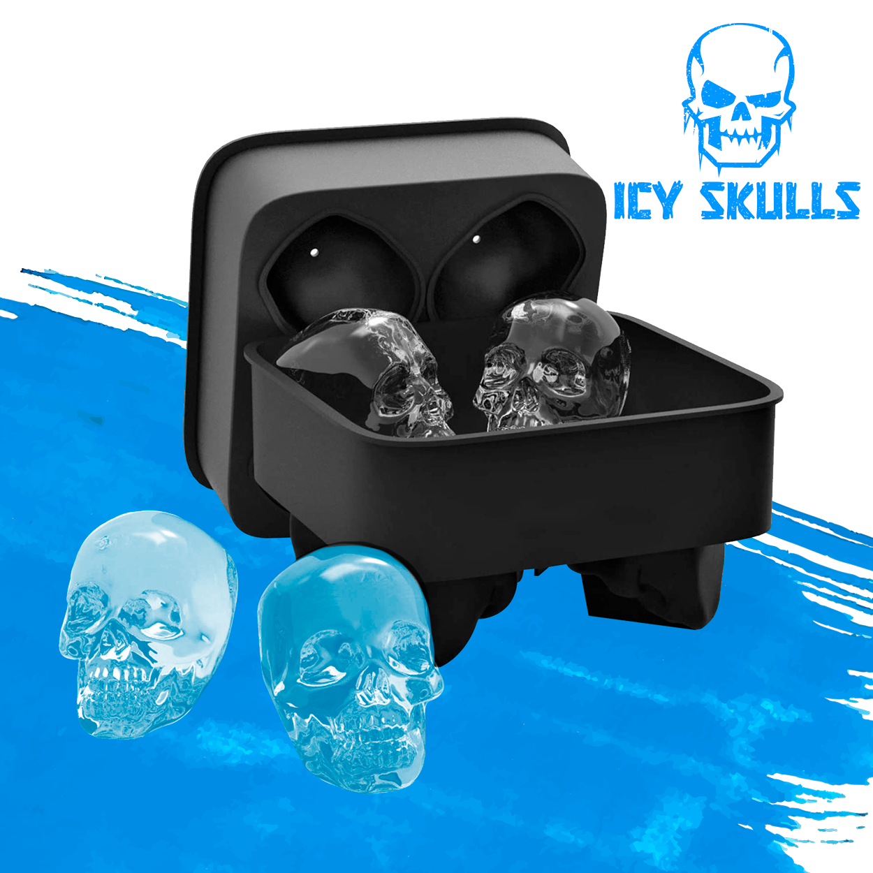Ice Tray - Icy Skulls